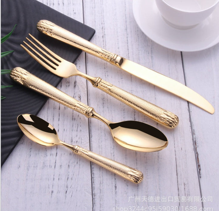Discover the Elegance of Our Four-piece Stainless Steel Cutlery Set