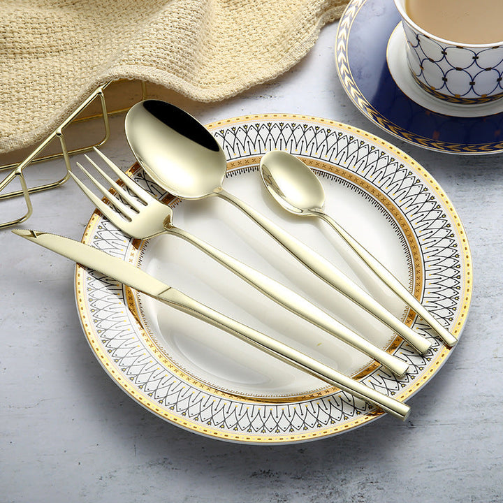 Elevate Your Dining Experience with the 304 Stainless Steel Western Cutlery Set