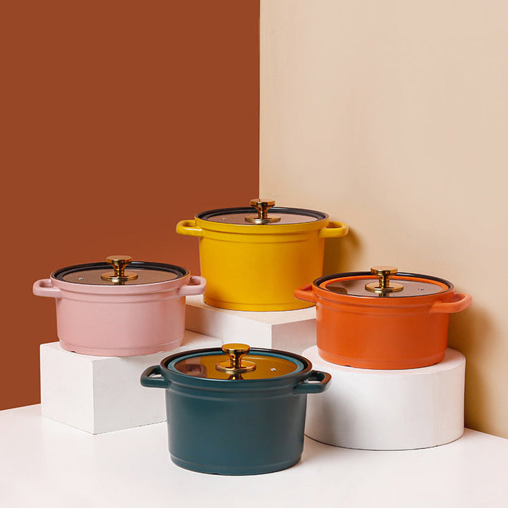 Discover the Nordic Ceramic Large Capacity Cooking Stock Pot