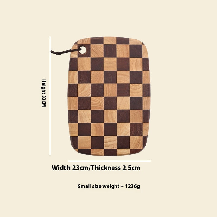 Discover the Art of Cooking with the Acacia Mangium Solid Wood Grid Cutting Board